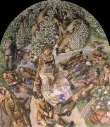 stanley spencer map reading oil on canvas